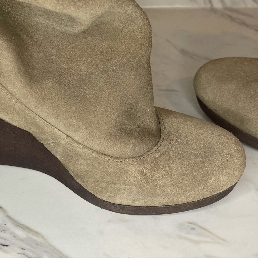 Steve Madden “Matti” Leather Wedge Booties  - Size 8M - Picture 5 of 13